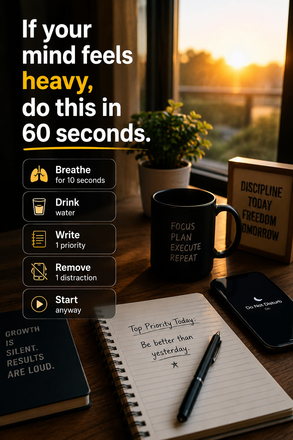 If your mind feels heavy, do this in 60 seconds. Breathe ... · @Sonto on CashChat
