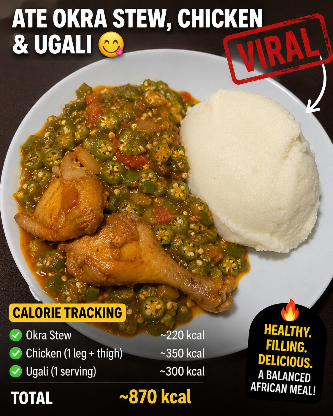 Day 5 of Tracking My Calories 🔥 Today's plate was simple,... · @Sonto on CashChat