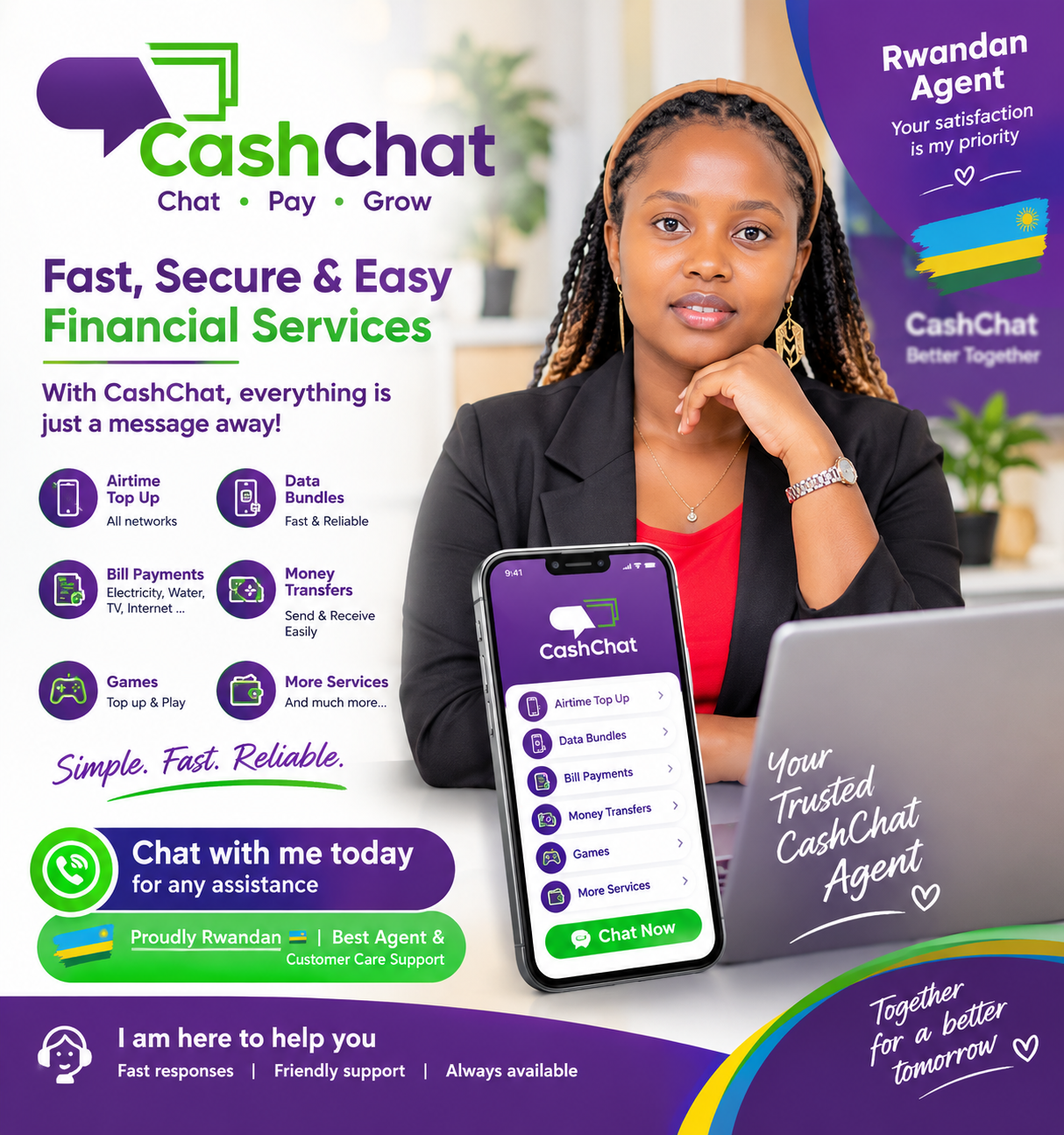 Join us 🔥 · @ ESTHER AGENT@ CASHCHAT 🇷🇼🇷🇼🇷🇼 on CashChat