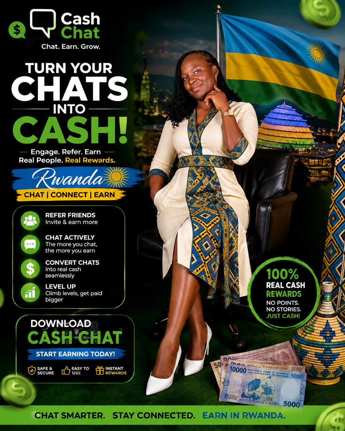 ❤️❤️🔥Rwanda locked in · @Ruth on CashChat